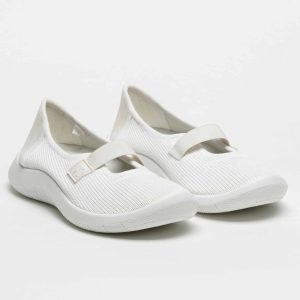 CIBELE | Komfort Ballerina | Weiß