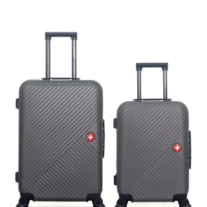 SWISS KOPPER – 2er-Pack – Mittelgroßer Koffer und Handgepäck SPIEZ