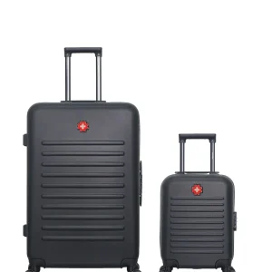 SWISS KOPPER – 2er-Pack – Großer Koffer und Handgepäck XXS WIL