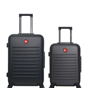 SWISS KOPPER – 2er-Pack – Mittelgroßer Koffer und Handgepäck WIL