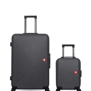 SWISS KOPPER – 2er-Pack – Großer Koffer und Handgepäck XXS SPIEZ