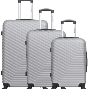 WAVE PARIS - 3er-Pack: Großer Koffer, mittelgroßer Koffer und Handgepäck LENA