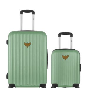 LPB LUGGAGE – 2er-Pack – Mittelgroßer Koffer und Handgepäck XXS AGATA